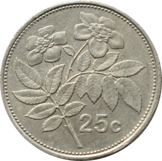Malta 25 Cents 1995
