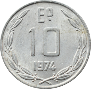 Čile 10 Escudos 1974