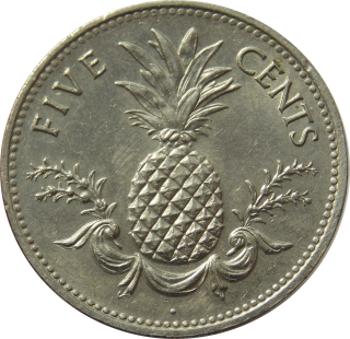 Bahamy 5 Cents 1987