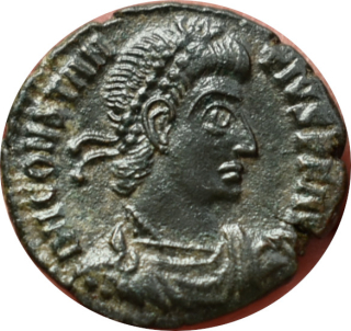 Constantinus II. 350-355 Follis 