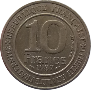 Francúzsko 10 Francs 1987