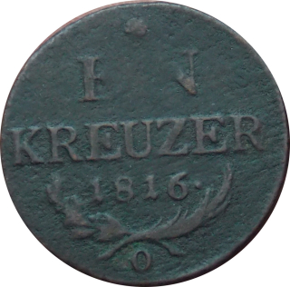 František I. 1 Kreuzer 1816 O