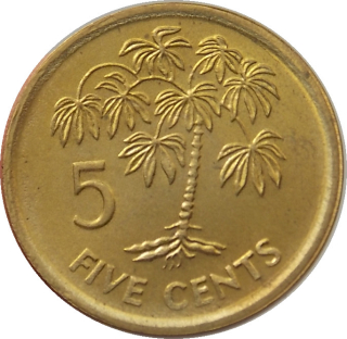 Seychely 5 Cents 2007