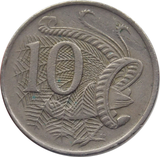 Austrália 10 Cents 1967