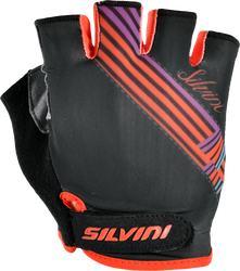 Dámske cyklistické rukavice Silvini Caronie WA1018 black