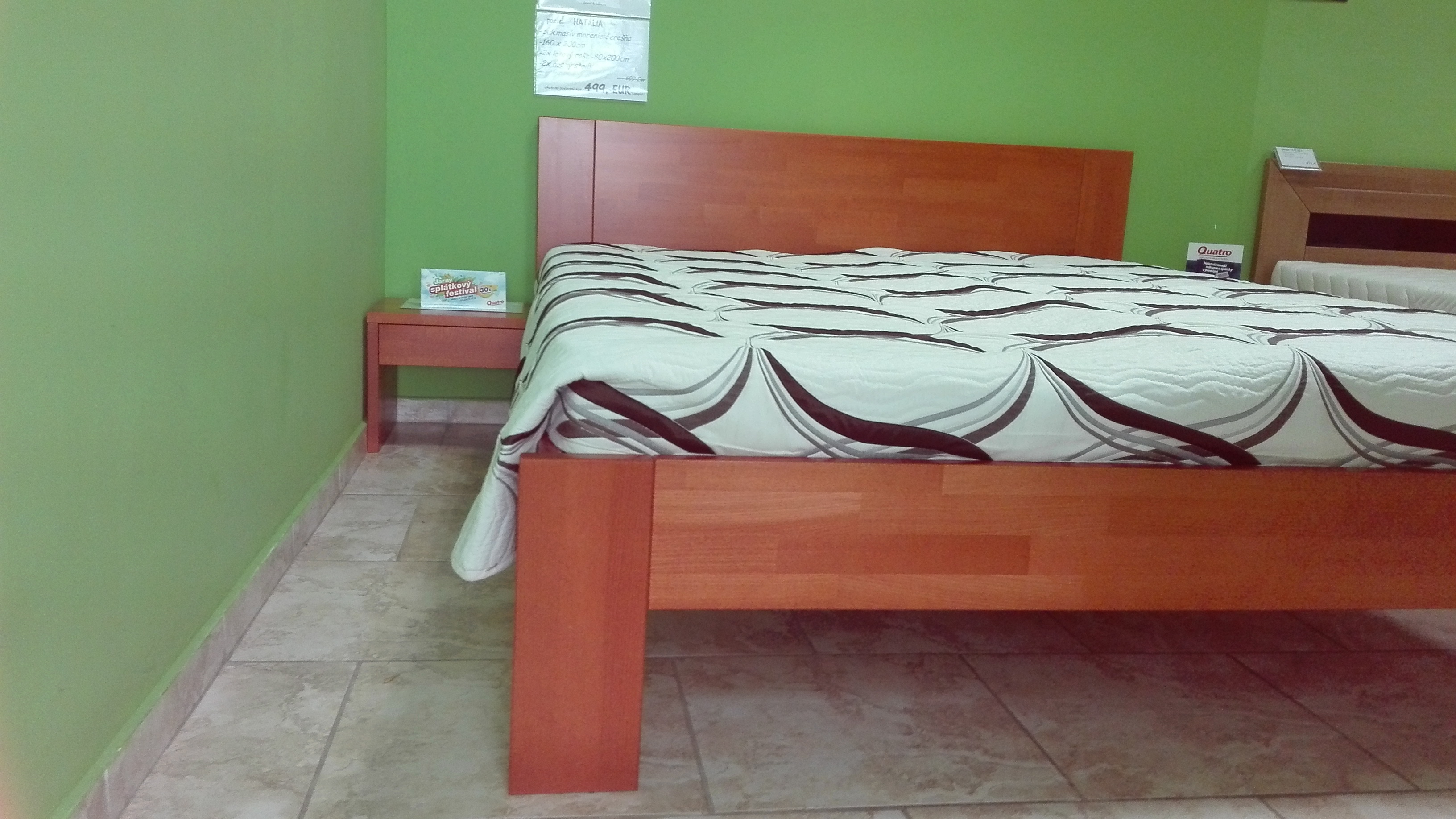 drevená posteľ NATÁLIA od spoločnosti TEXPOL