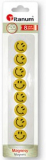 Magnetky SMILE mini 2cm / 8ks žlté TIT