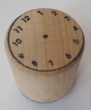 Pečiatka drevená "hodiny"