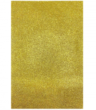 Mosgumový plát gliter zlatý A4/10ks PK61-1
