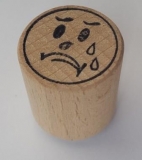 Pečiatka drevená "plačúci smile"