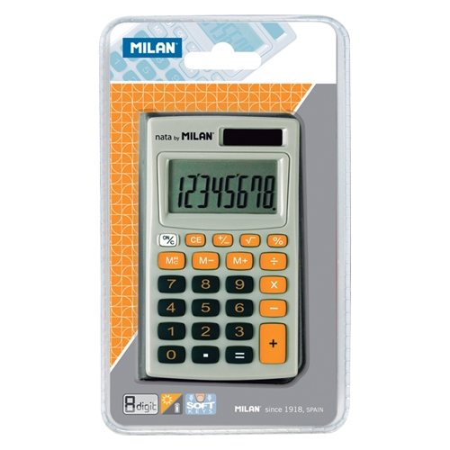 Kalkulačka MILAN 150208OBL vrecková oranžová