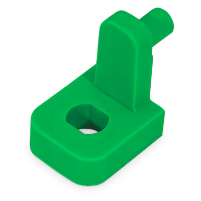 Plastový držiak pre svorkovnice E, E01PE, zelený