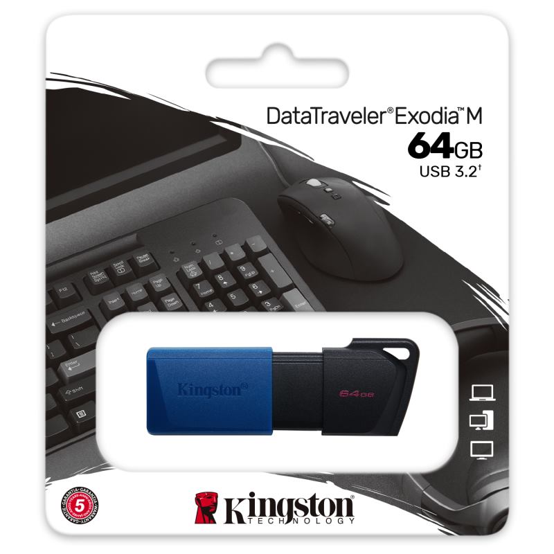 USB Kľúč  KINGSTON DataTraveler EXODIA M 64 GB USB 3.2