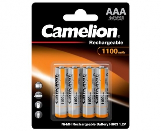 CAMELION Batérie nabíjateľné AAA 4ks NI-MH 1100mA NH