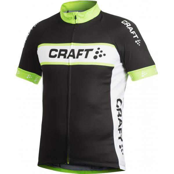 Pánsky cyklistický dres Craft Active Logo čierno-zelený