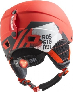Detská lyžiarská prilba Rossignol Comp J RED-LED červená model 2016/17