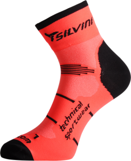 Cyklistické nízke ponožky Silvini Orato UA445 oranžové