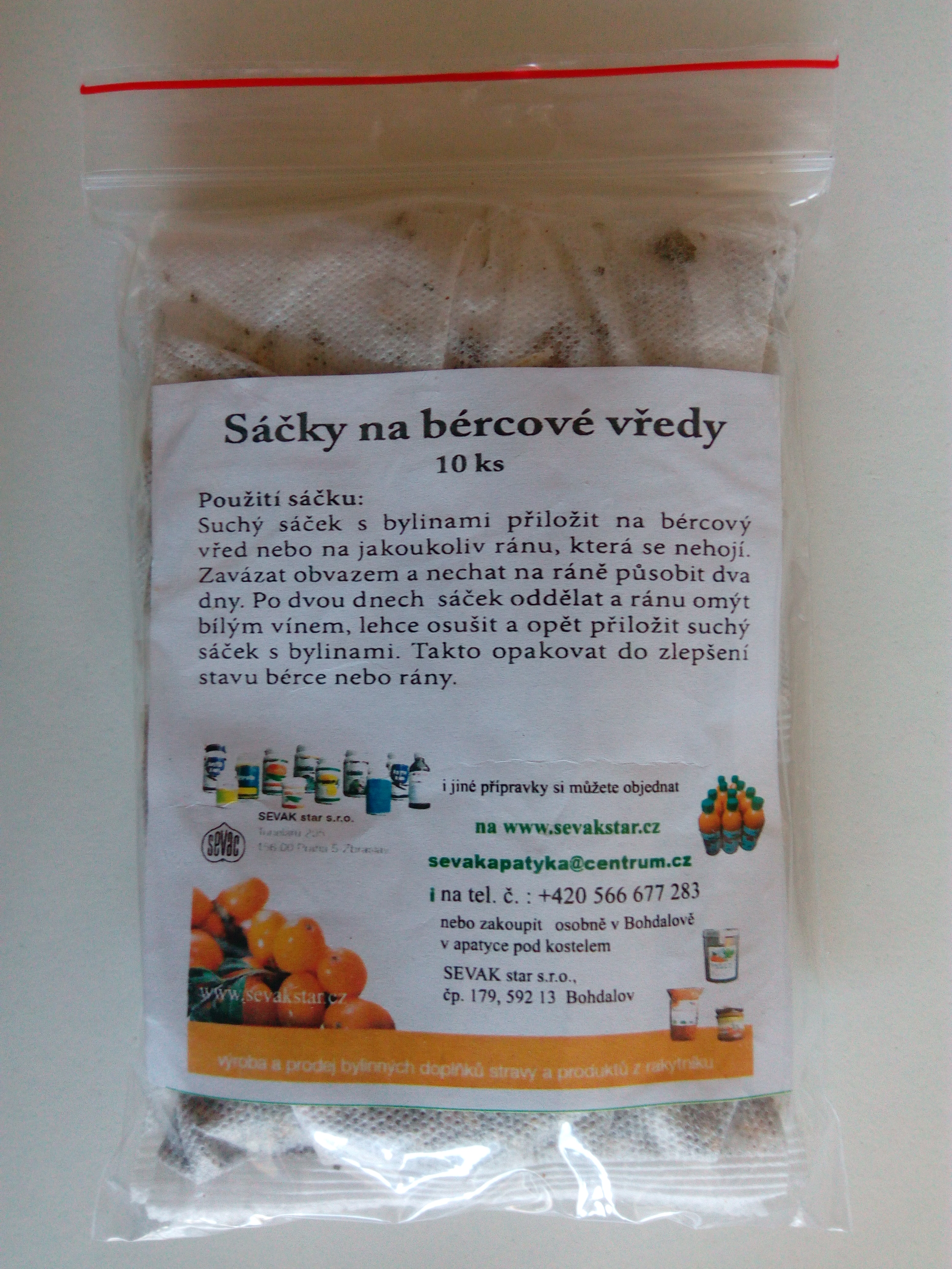 SÁČKY NA BERCOVÉ VREDY