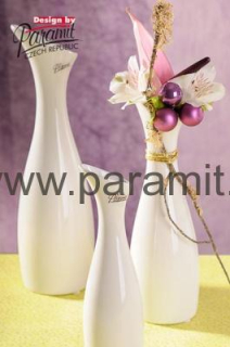 Soffi váza bílá 20 cm 11029-20