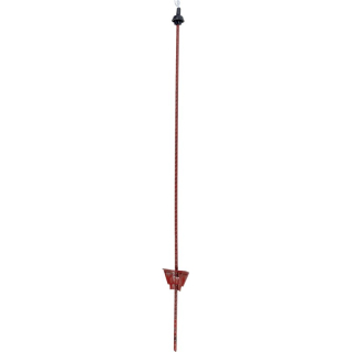 Stĺpik pružná oceľ, oval, červený, L 105 cm, 25 Kus Horizont