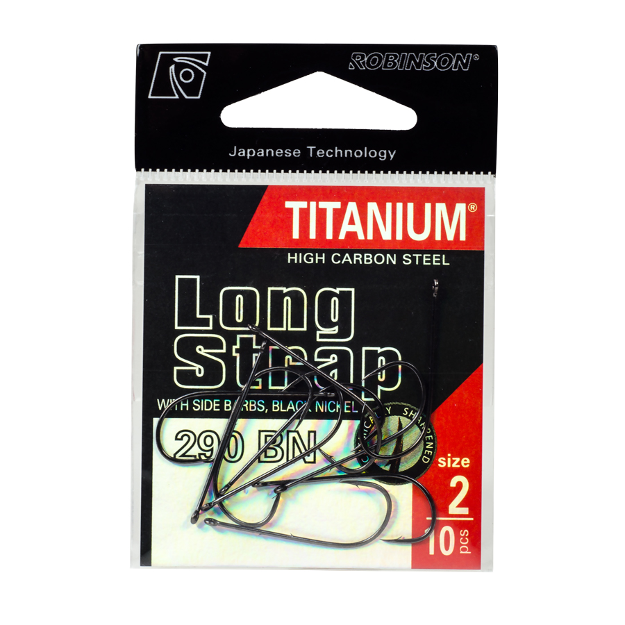 Háčik Titanium Long Strap, veľ. 10 (10 ks)