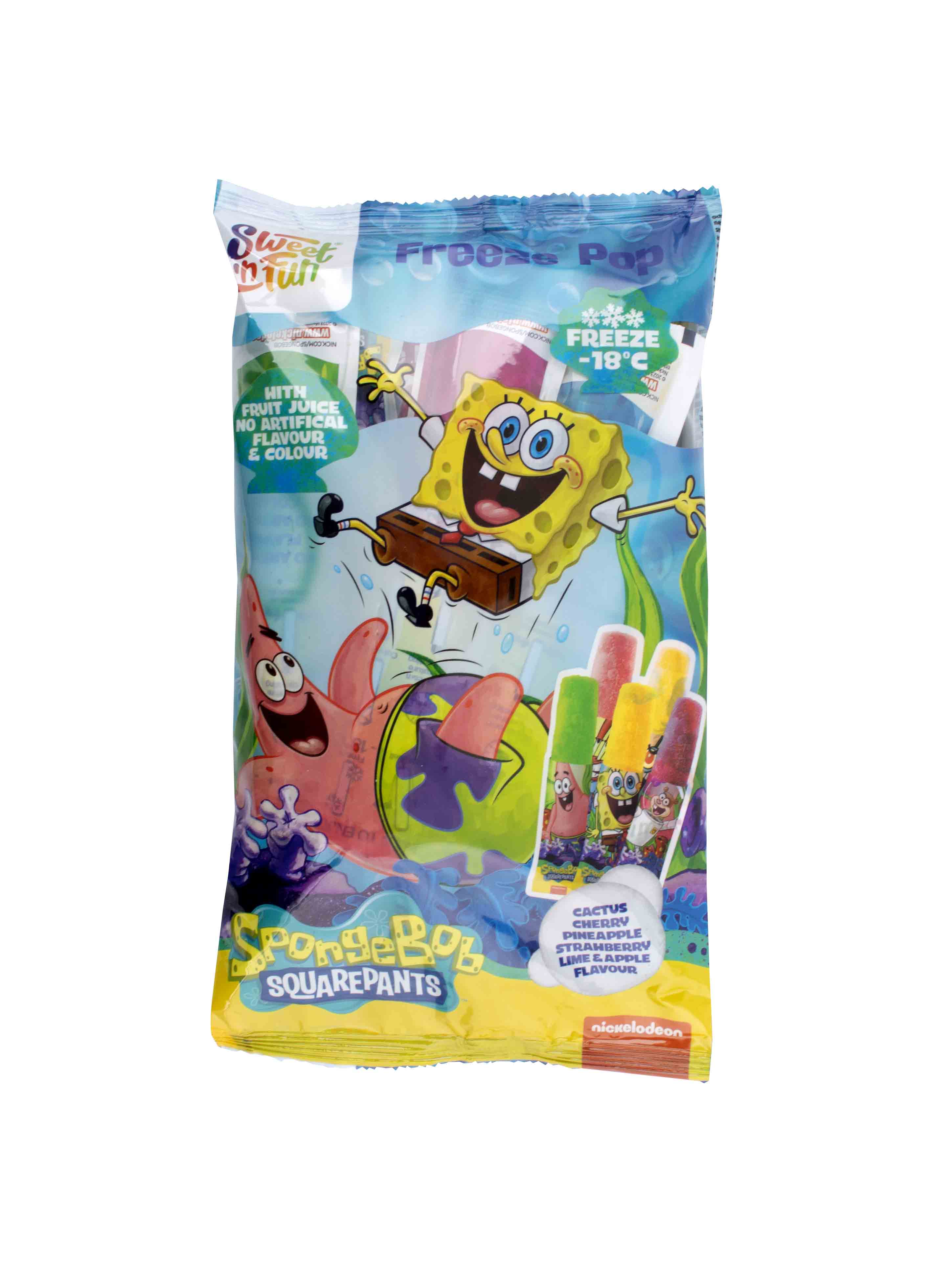 Sponge Bob Freeze Pop Multipack 50ml - 10 ks