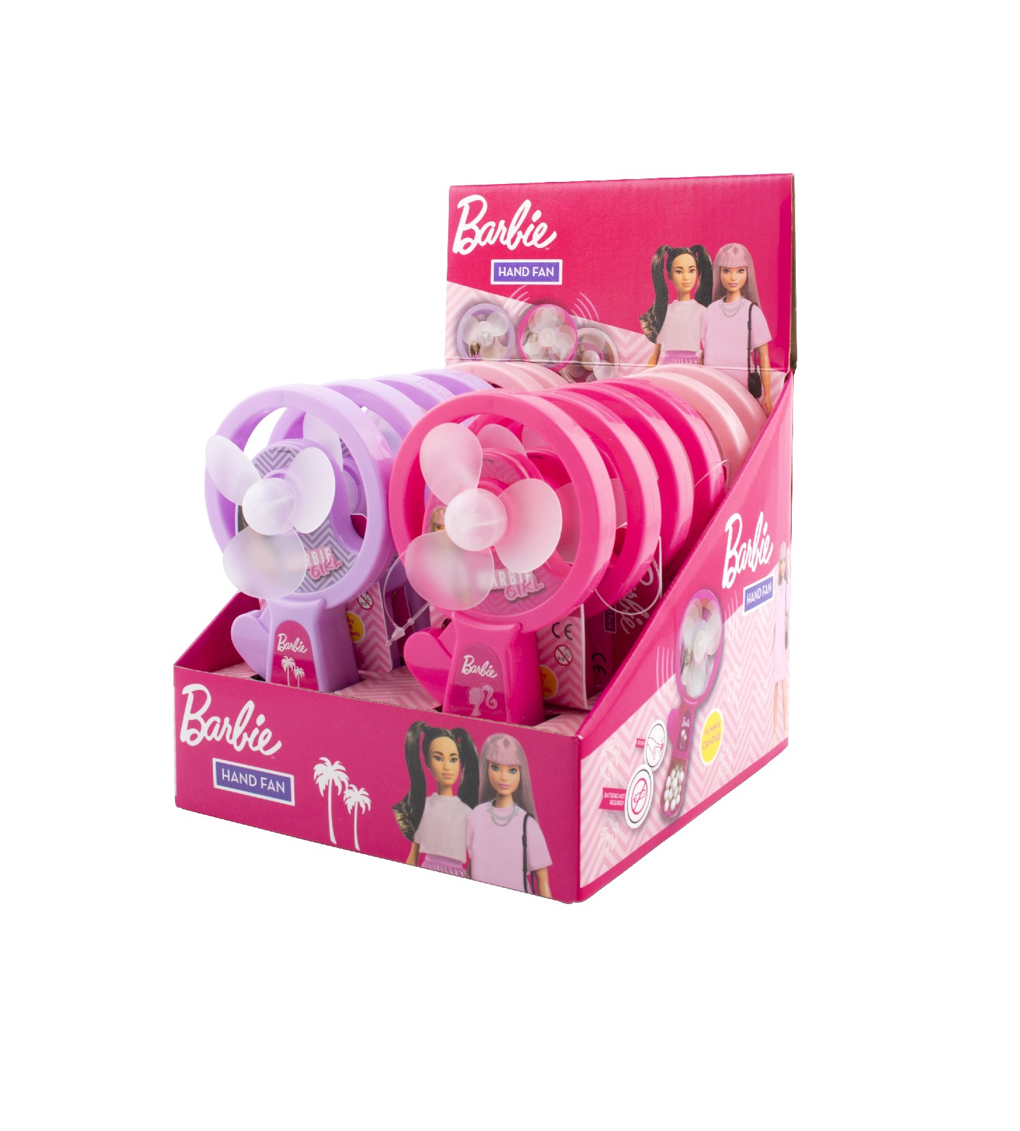 Barbie cool hand fan s cukríkmi  - 12 ks