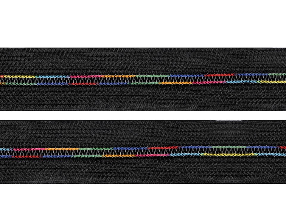Dúhový zips špirálový šírka 6 mm metráž - 1 m
