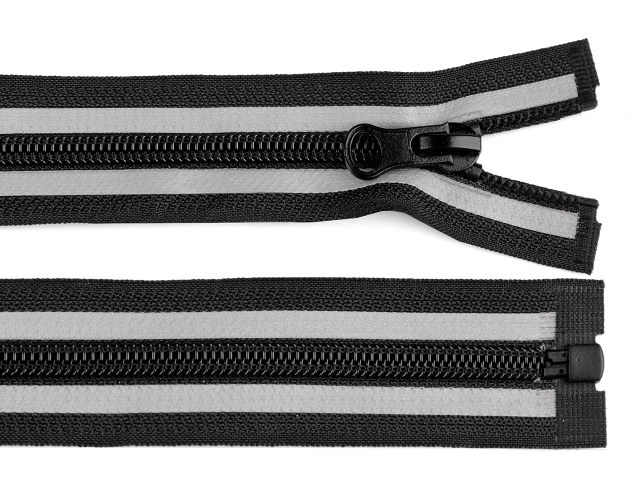 Zips špirálový No 5 reflexný dĺžka 65 cm