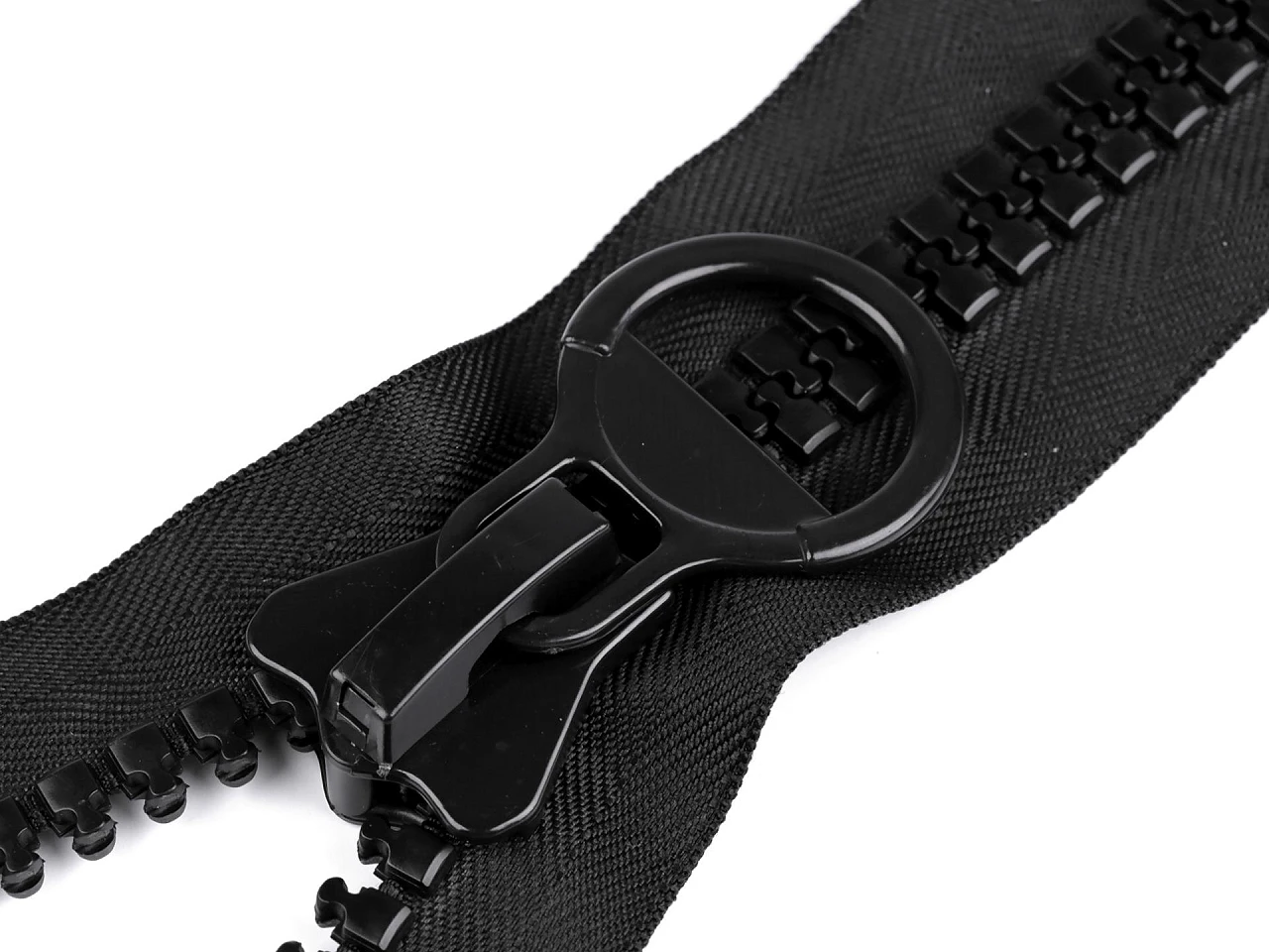 Kostený zips extra veľký No 20 dĺžka 90 cm