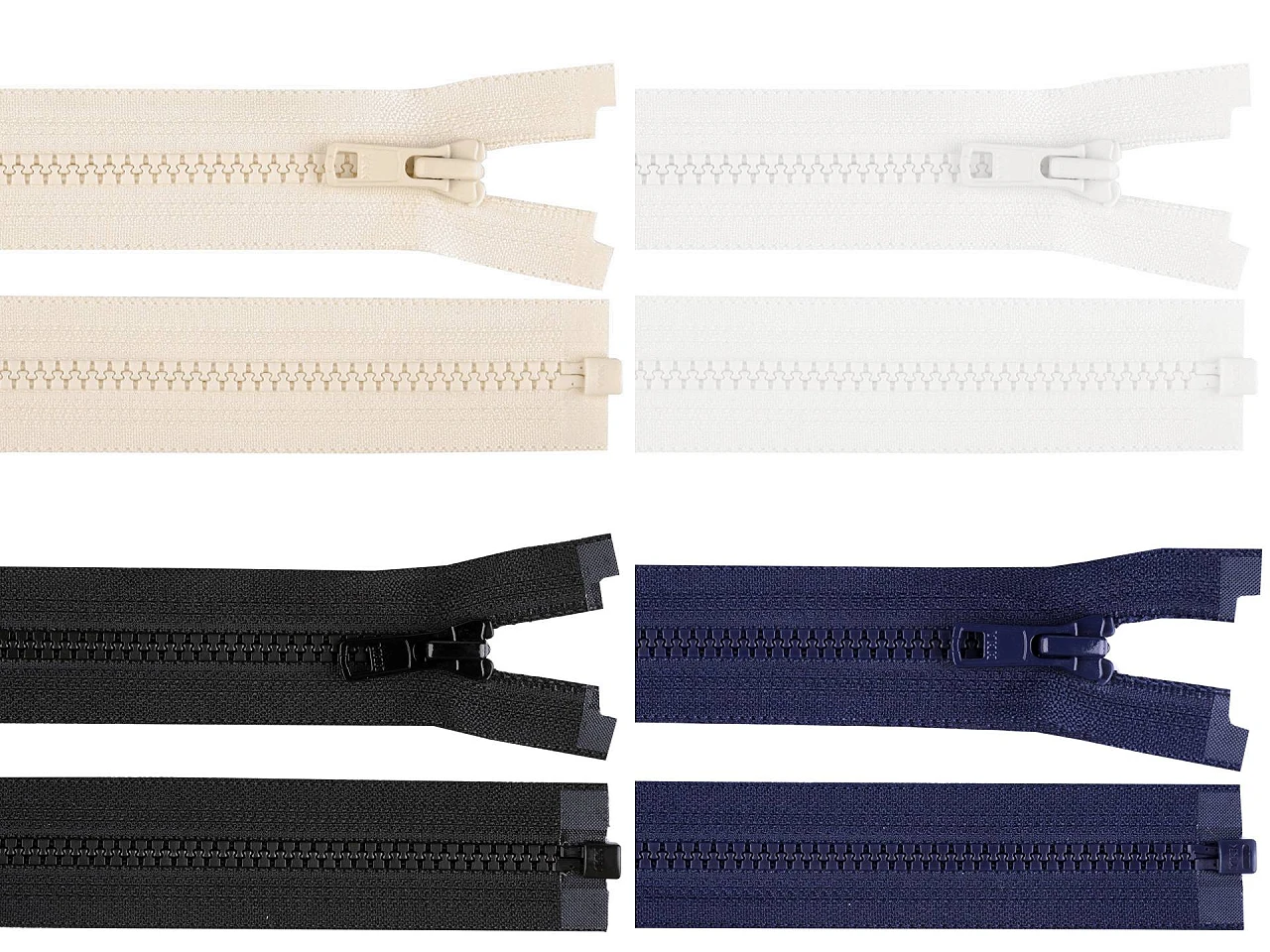 Kostený zips YKK No 5 dĺžka 85 cm bundový- 1ks
