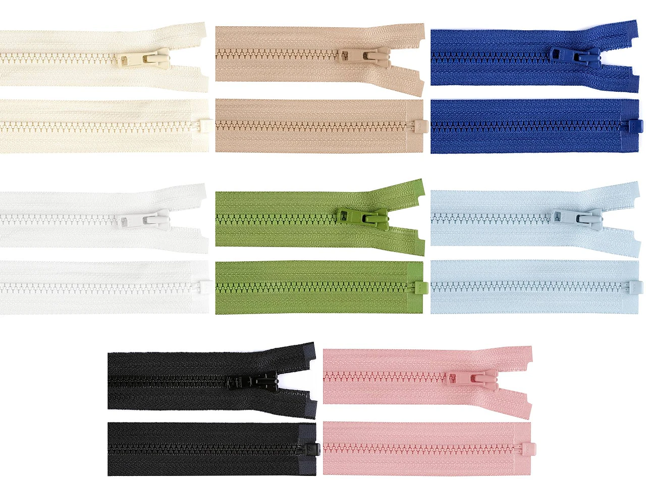 Kostený zips YKK No 3 dĺžka 50 cm- 1ks