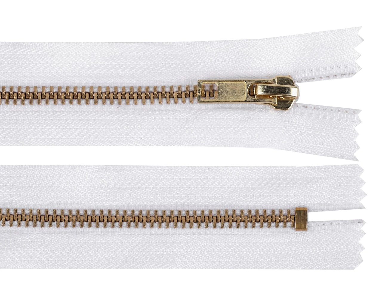 Kovový zips No 5 dĺžka 12 cm (jeansový)- 1kus