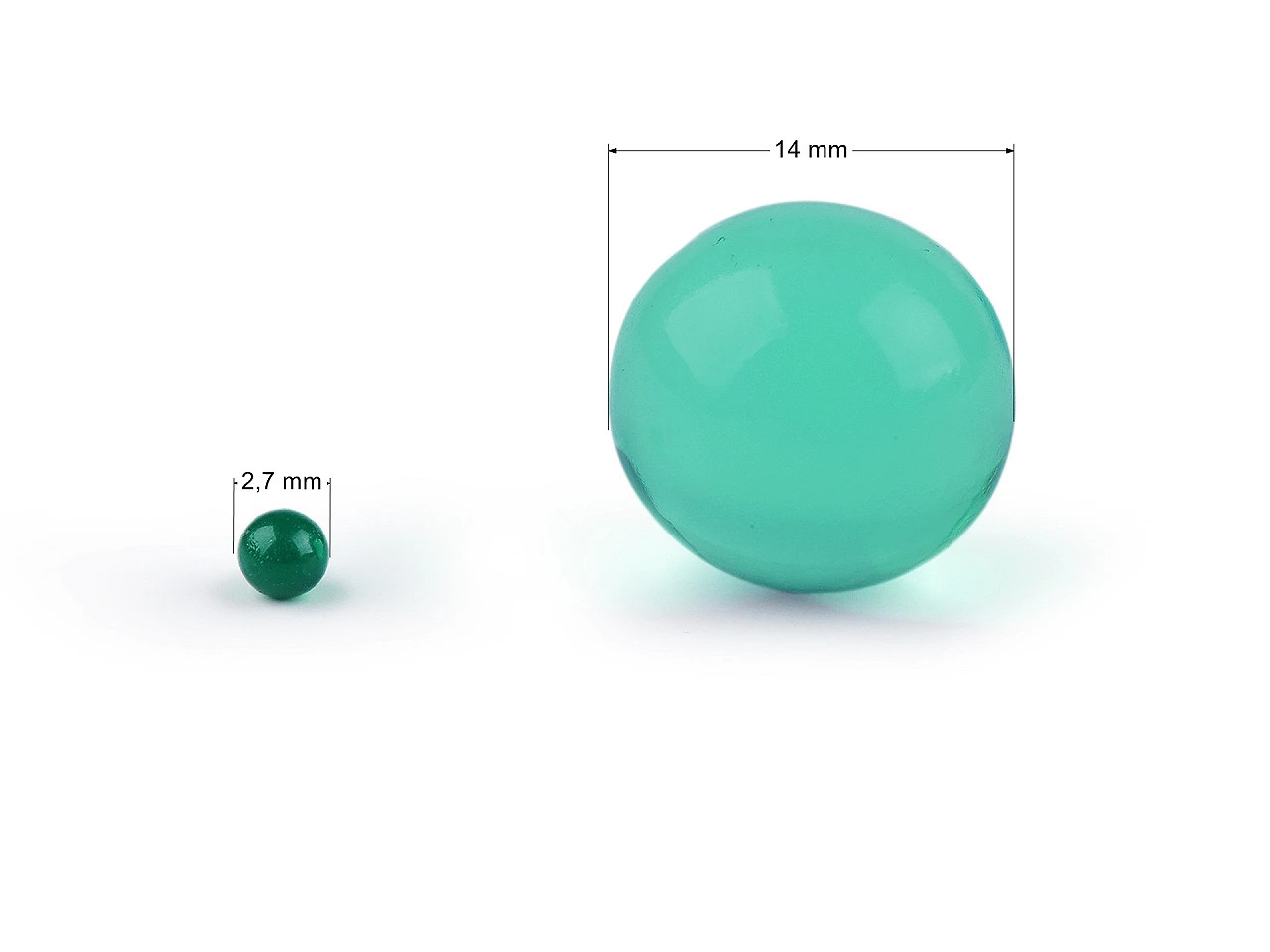Vodné perly - gélové guličky do vázy Ø14 mm- 1 sáčok