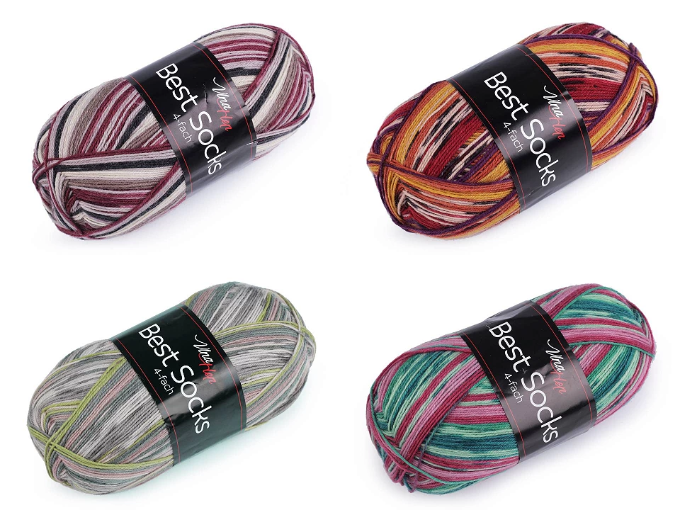 Pletacia priadza Vlna-Hep Best Socks samovzorovacia / ponožkovka 100g