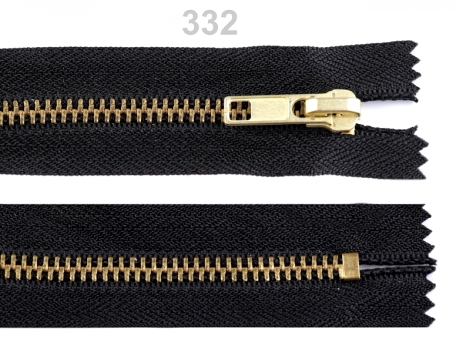 Kovový zips šírka 6 mm dĺžka 14 cm -1ks