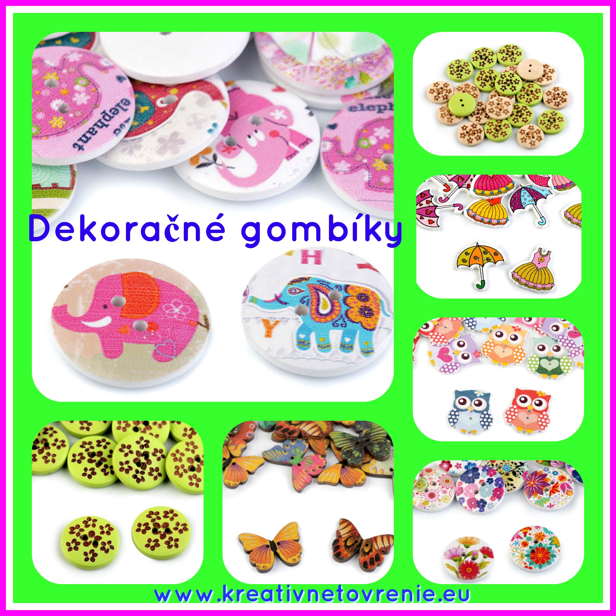 Drevený gombík meter - 10ks