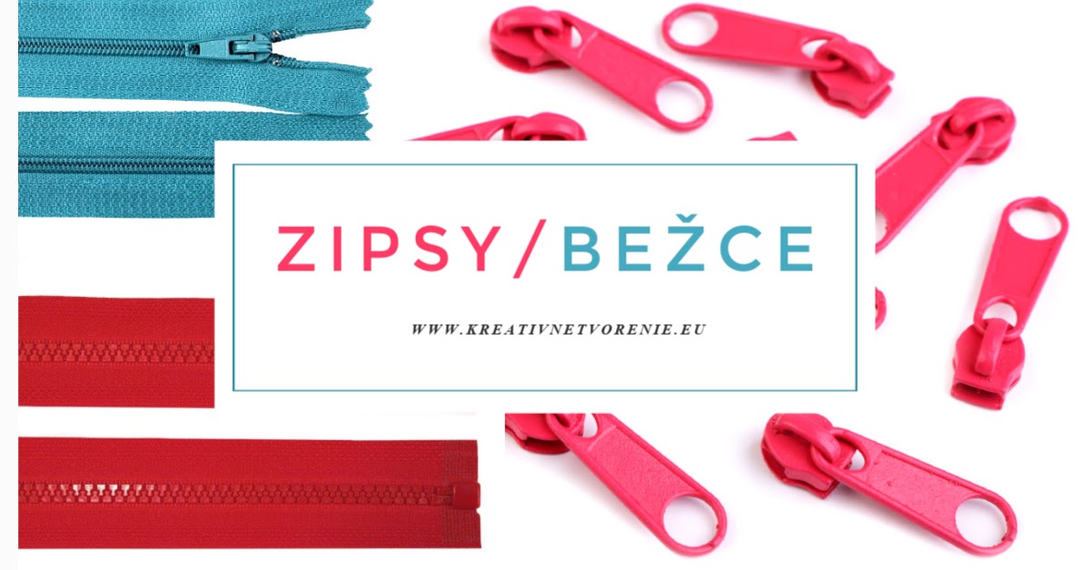 Kostený zips šírka 5 mm dĺžka 70 cm štvorcové zuby - 1 ks