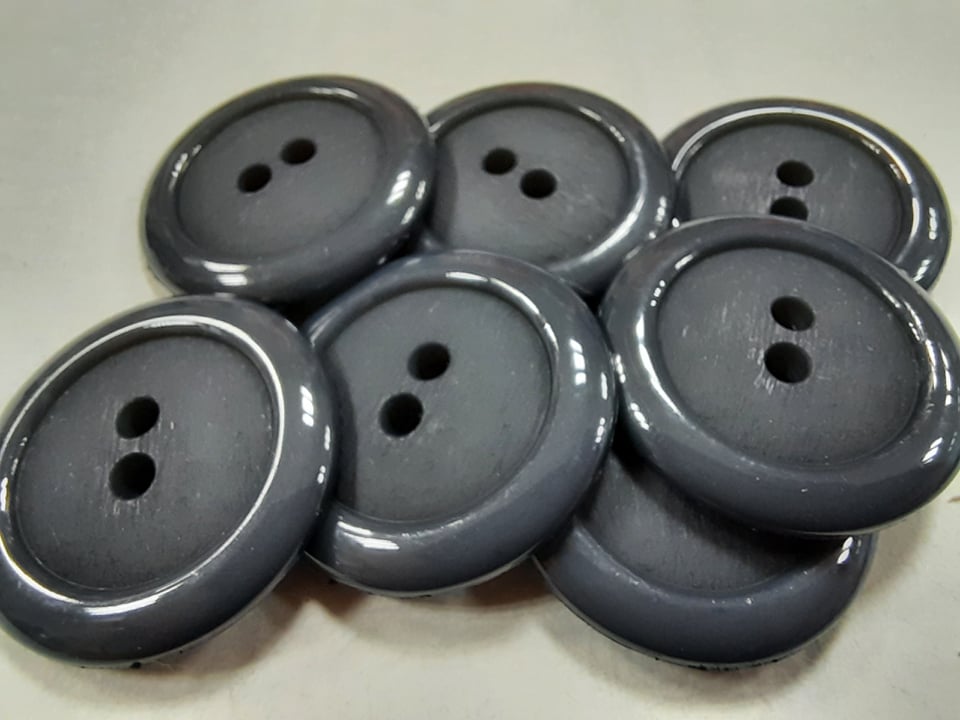 Šedý gombík  Ø 20mm - 1 ks