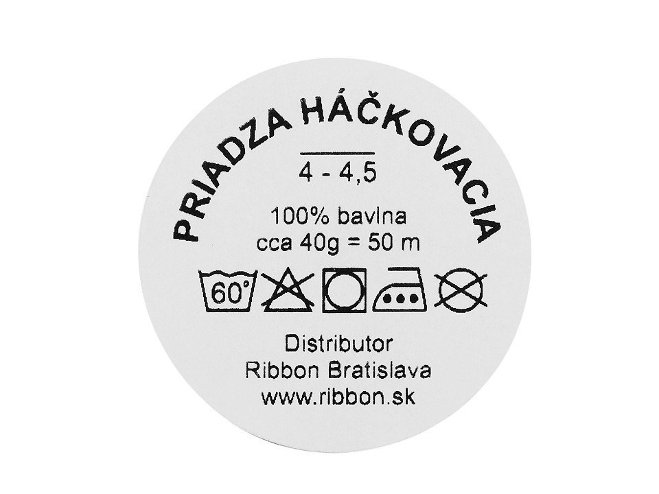 Bavlnená priadza macramé / háčkovacia 40 g