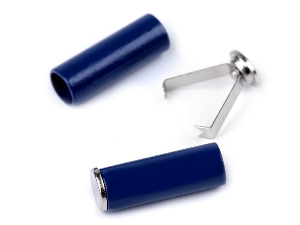 Koncovka dvojdielna s poistkou ?5 mm – variant 3 modrá tmavá – 4 ks