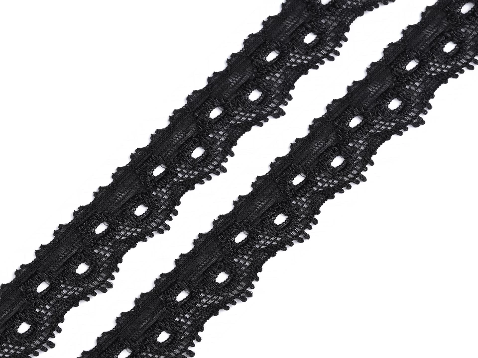 Elastická čipka šírka 12 mm - 1 m