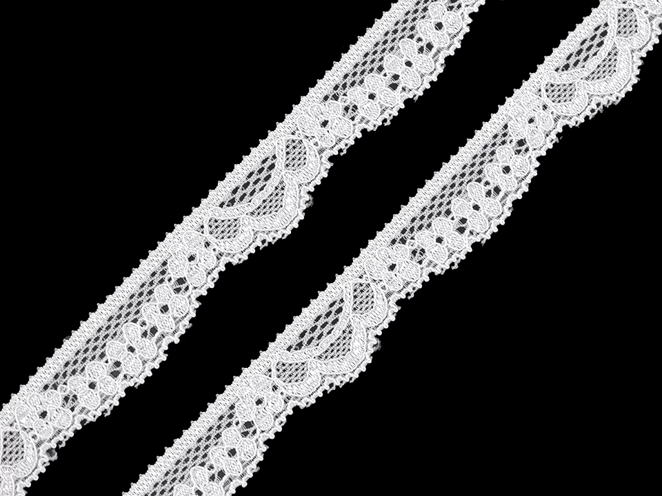 Elastická čipka šírka 15 mm - 1 m