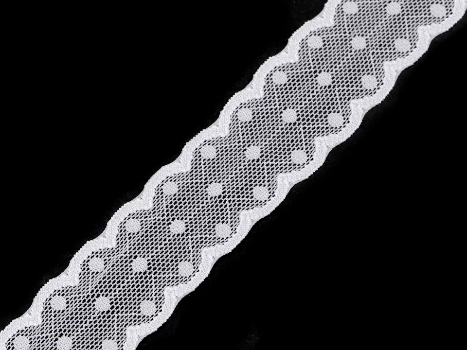 Elastická čipka / vsadka šírka 30 mm - 1 m