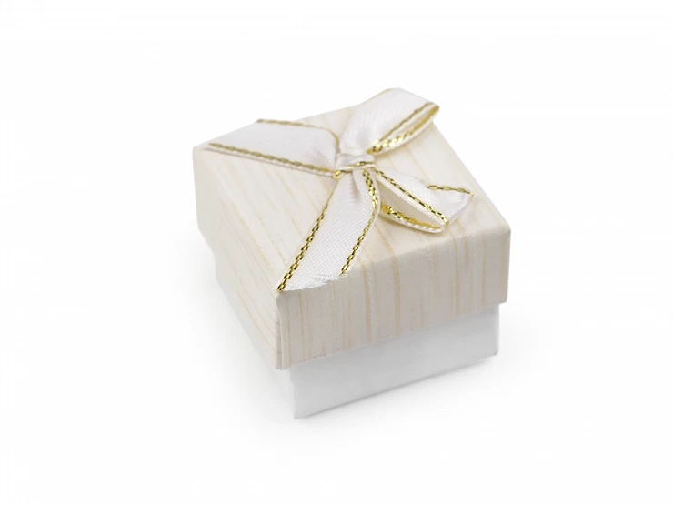 Krabička s mašličkou 4x4 cm - 1ks
