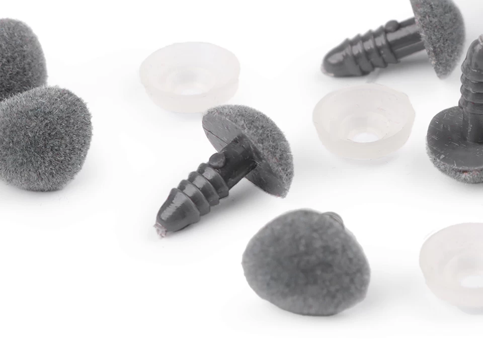 Ňufák zamatový s poistkou 11x14 mm- 10noštekov