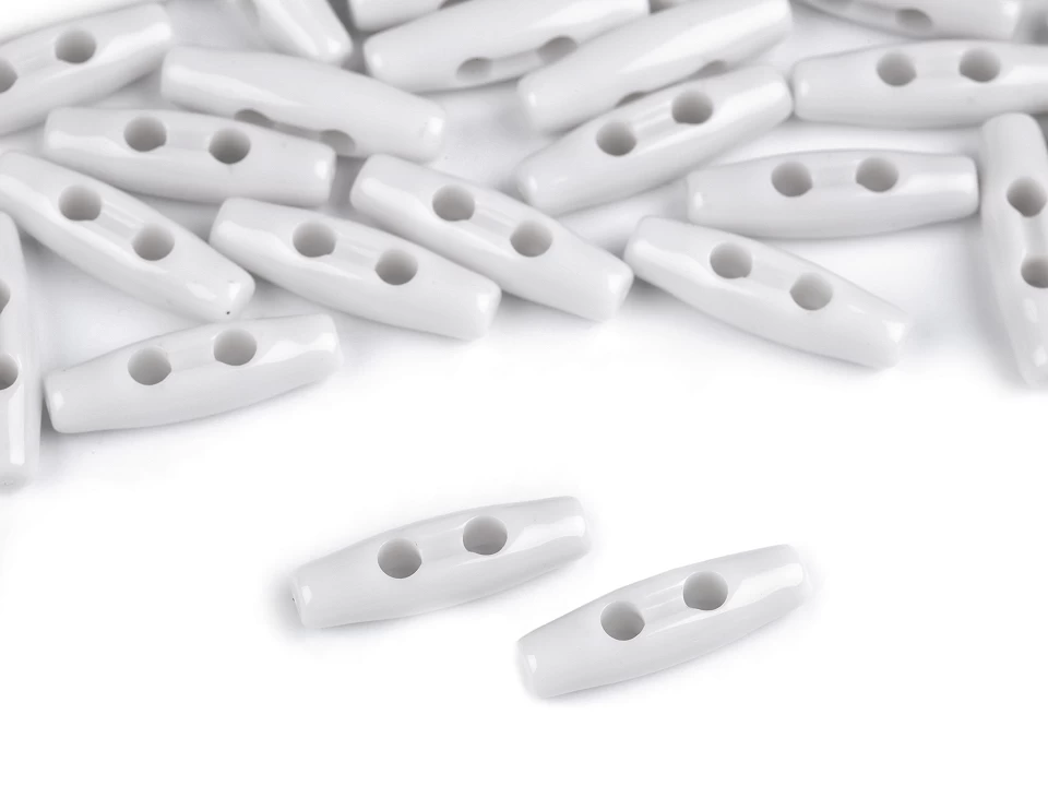 Plastový gombík oliva mini 7x24 mm - 10 ks