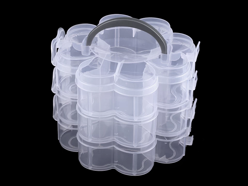 Plastový box / kufrík rozkladací 3 poschodia-1ks
