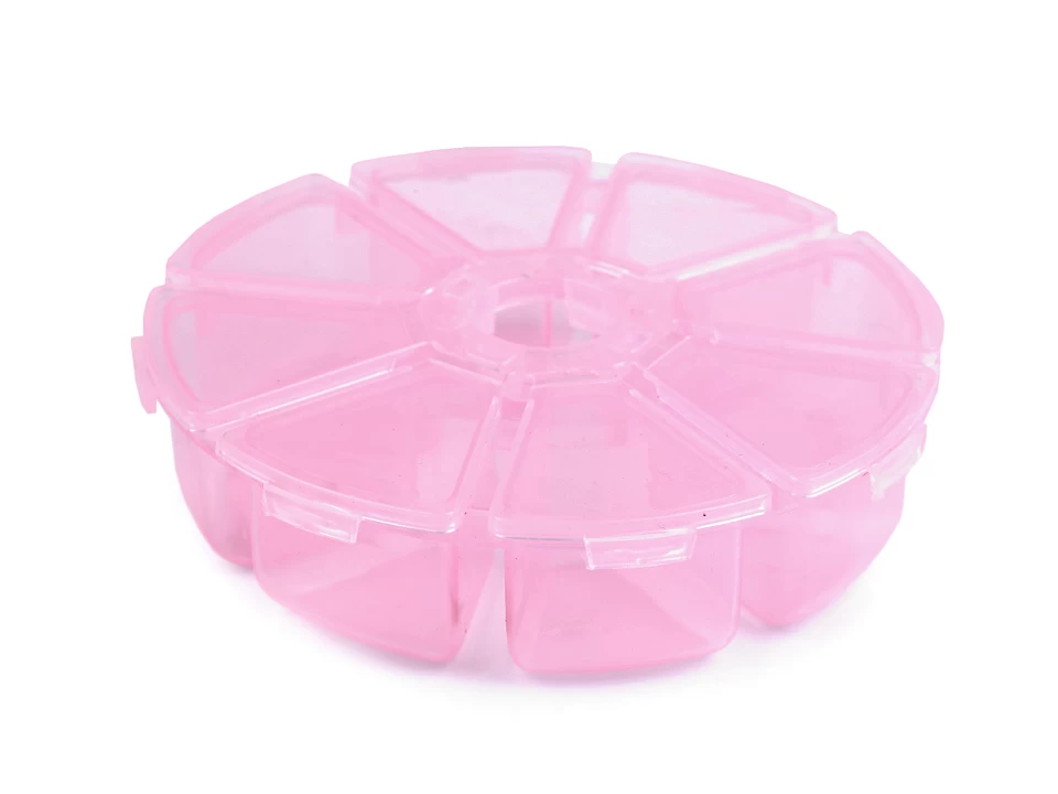 Plastový box / zásobník Ø10 cm-1ks