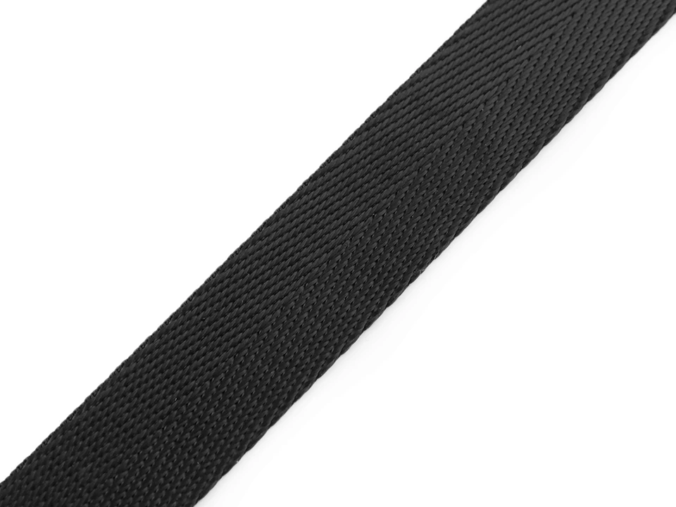 Hladký popruh s leskom šírka 20 mm - 2 m